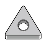 Tipo triangolare a 60° negativo con foro TNMG1604○○TK "taglio medio e sgrossatura" acciaio inox / lega termoresistente