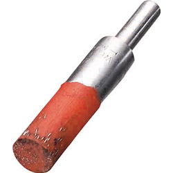 Spazzola con estremità abrasiva con albero di sicurezza (diametro albero 6mm / filo in acciaio)