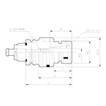 Mandrino compatto NC5 tipo Zero Fit