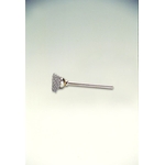 Spazzola a tazza / Spazzola a tazza con albero miniaturizzato in acciaio inox, diametro esterno (mm): 13, diametro del filo (mm): 0,1 MC-212