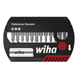 Wiha Set di inserti FlipSelector Standard 25 mm Pozidriv, TORX®, 14 Pz, 1/4" C6,3