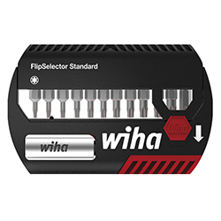 Wiha Set di inserti FlipSelector Standard 25 mm TORX® 13 pz. 1/4" C6,3 con clip per cintura