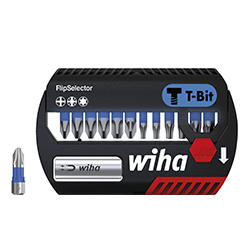 Wiha Set di inserti FlipSelector inserto T 25 mm Phillips, Pozidriv, TORX® 13 pz. 1/4" C6,3