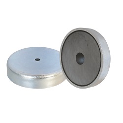 Ferrite Shallow Pot Magnets with hole