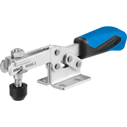 Horizontal Toggle Clamp  with Blue Handle, 6830E