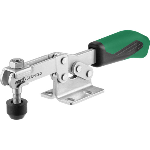 Horizontal Toggle Clamp  with Green Handle, 6830NIG