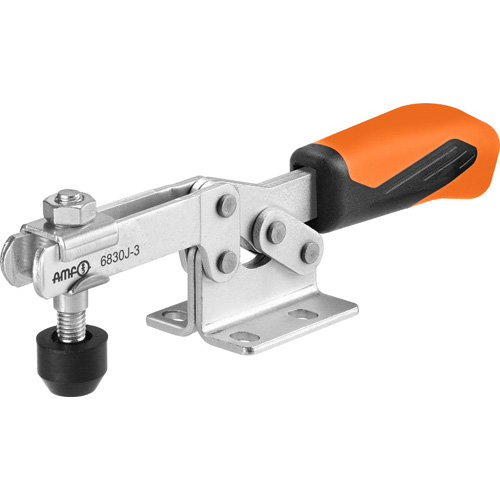 Horizontal Toggle Clamp  with Orange Handle, 6830J