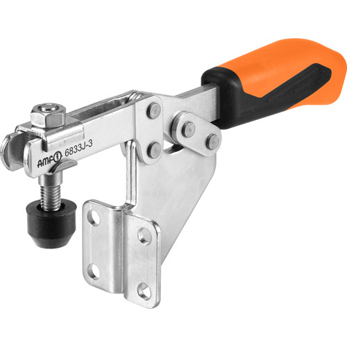 Horizontal Toggle Clamp  with Orange Handle, 6833J