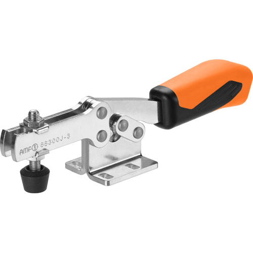 Horizontal Toggle Clamp Plus with Orange Handle, 68300J