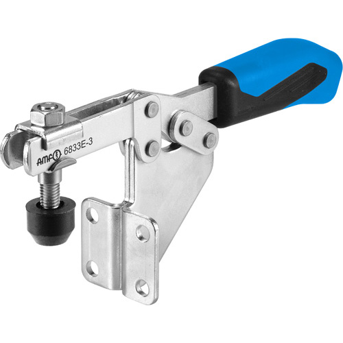 Horizontal Toggle Clamp with Blue Handle, 6833E