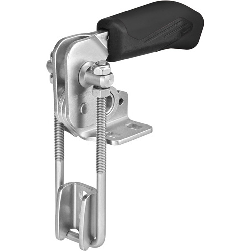 Vertical Hook-Type Toggle Clamp with Black Handle, 6848VNIT