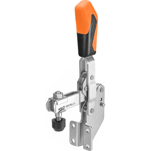 Vertical Toggle Clamp with Orange Handle, 6803NIJ