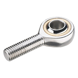Ball joint heads with threaded bolt, Stainless Steel 648.6-18-M18X1,5-WH