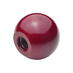 Ball knobs, Plastic, red 319-KU-32-M8-E-RT