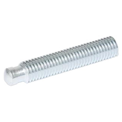 Grub screws with thrust point, zinc plated