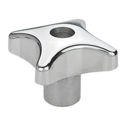 Hand knobs, Aluminum 6335-AL-40-M8-D-PL
