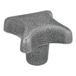 Hand knobs, Casting only, Cast iron / Aluminum, without bore 6335-AL-63-A