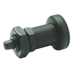 Indexing plungers, Steel / Plastic-knob 607.1-6-A-ST