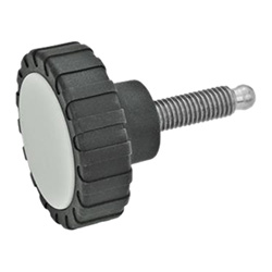 Knurled screws, with pivot 7336.5-53-M10-30-MS