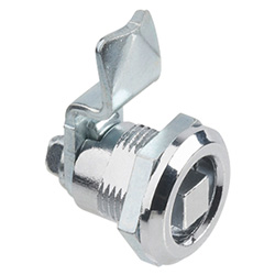 Latches, with key, locating ring chrome plated 115-SCH-8