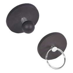 Magnets with ball knob / with key ring, with rubber jacket