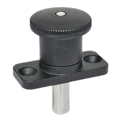 Mini indexing plungers Zinc die casting / Plastic-knob 822.8-6-6-C