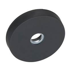 Retaining magnets with bore, with rubber jacket 51.4-ND-22-WS