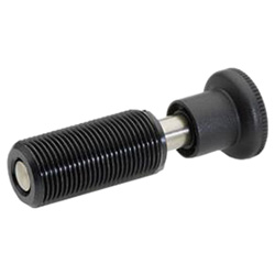 Spring bolts, Steel / Plastic knob 313-10-DK-1-ST