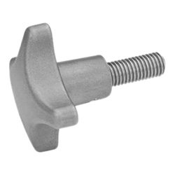 Stainless Steel-Hand knobs 6335.5-ES-63-M12-30