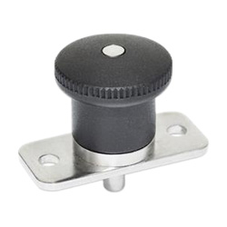 Stainless Steel-Mini indexing plungers, with and without rest position 822.9-8-20-BN