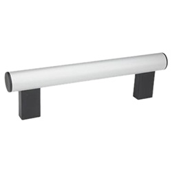 Tubular handles, Tube Aluminium or Stainless Steel 666-30-M6-250-EL
