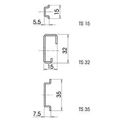 CombiCard 5000-7000, Accessori, Guide DIN