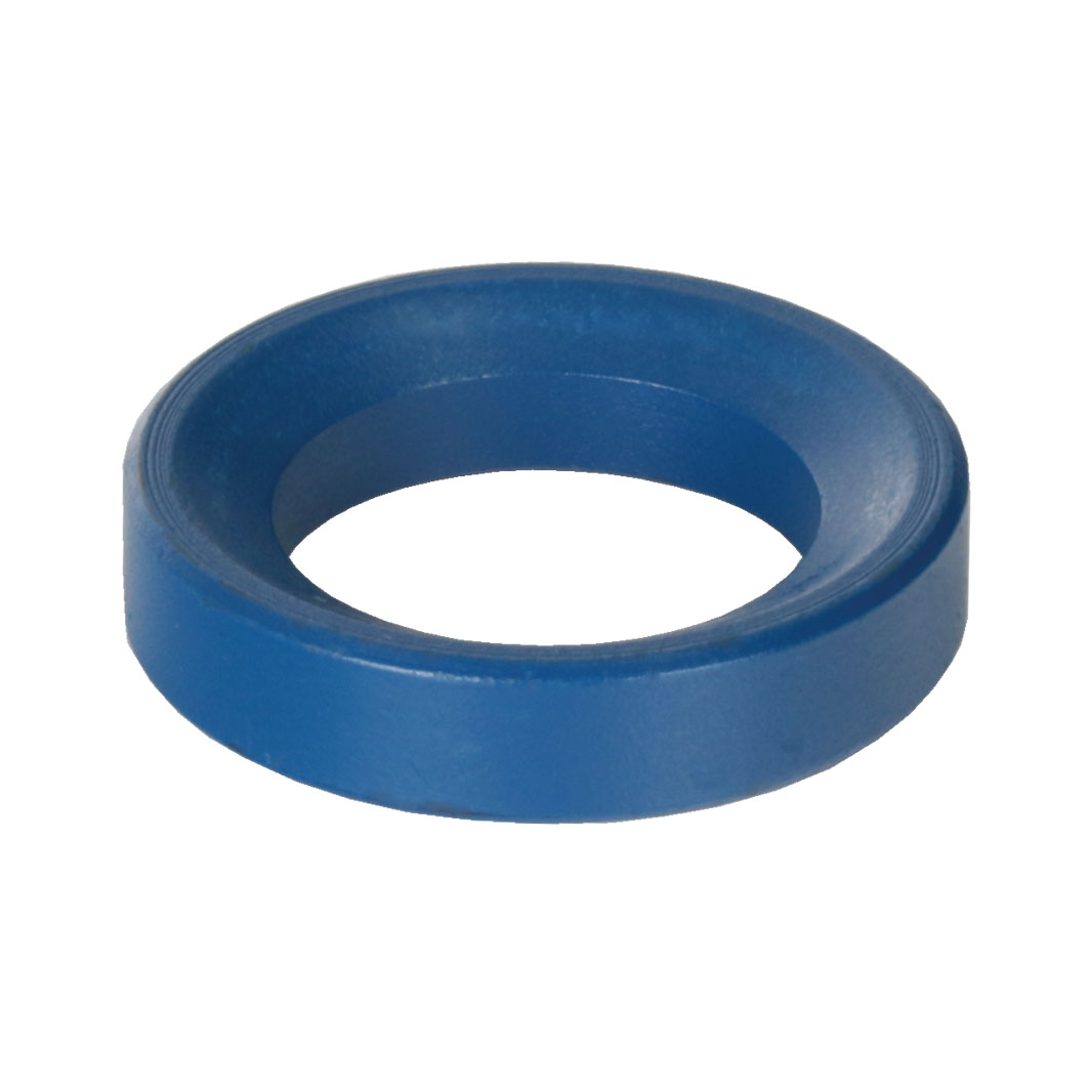 Sedi coniche secondo la vecchia Norma DIN 6319, Acciaio, con Rivestimento in PTFE blu, Tipo D