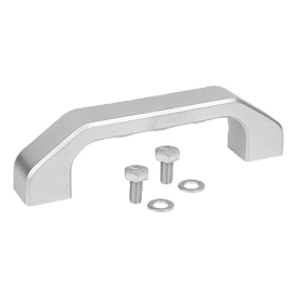 Maniglie in acciaio inox filettate, forma B (06914)