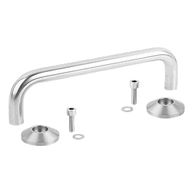 Maniglie in acciaio inox, forma B (06931)