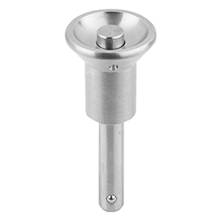 Perno autoblocc. a sfere con impugnatura a fungo, acciaio inox, inch (03194)