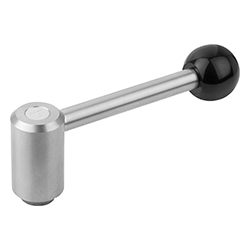 Leva di serraggio, forma 0°, acciaio inox, inch (06371)