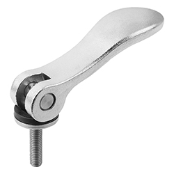 Leva a camma con filettatura externa, acciaio inox, inch (04232)