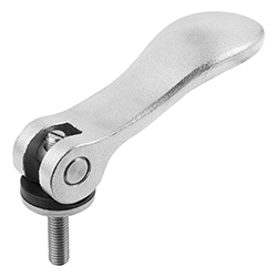 Leva a camma regolabile con filettatura esterna, acciaio inox, inch (04233)