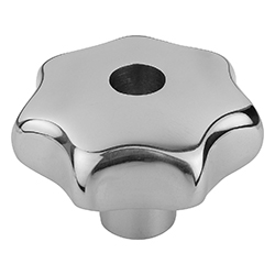 Pomello a lobi, forma D a DIN 6336, acciaio inox, inch (06194)