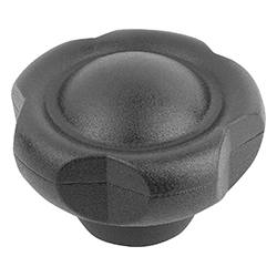 Pomello a lobi, forma K, resina termoplastica, inch (06253)