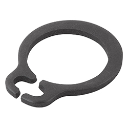 Circlip per alberi DIN 471, acciaio o acciaio inox (07330)