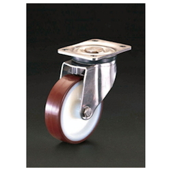 Ruote per attrezzature (ruote girevoli) / diametro ruota × larghezza: 100 × 35 mm / acciaio inox