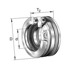 Cuscinetti radiali assiali a sfere / unidirezionali / 543 / simili a DIN 711, ISO 104 / FAG