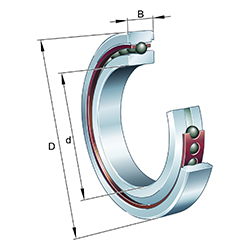 Cuscinetti per mandrini ad alta velocità XC70..-C, con sfere in ceramica, tolleranze limitate, con anelli Cronidur