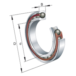 Cuscinetti per mandrini ad alta velocità HCM70..-E-T-P4S-XL, con disposizione accoppiata o in blocco, angolo di contatto ? = 25°, tolleranze limitate