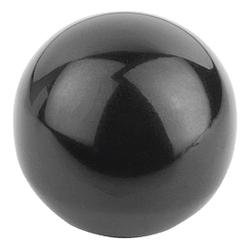 Pomelli a sfera lisci DIN 319 maggiorati, forma C, con filettatura stampata (K0159)