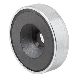 Magneti piatto basso con svasatore in ferrite dura (K0555) K0555.04
