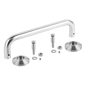 Maniglie in acciaio inox, forma A (K0215)