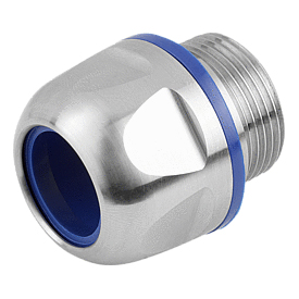 Dispositivi di fissaggio cavi in acciaio inox o plastica con DESIGN igienico, pressacavi (K1453) K1453.20151